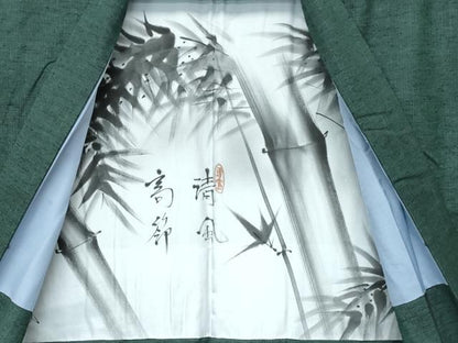 平和屋着物●極上　男性　紬　アンサンブル　色無地　革色　逸品　CZAA5511s6