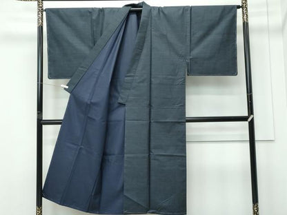 平和屋着物●極上 男性 本場大島紬 アンサンブル 長襦袢セット 100亀甲 総詰め ひろしま織物謹製 証紙付き 逸品 未使用 CZAA5513s6