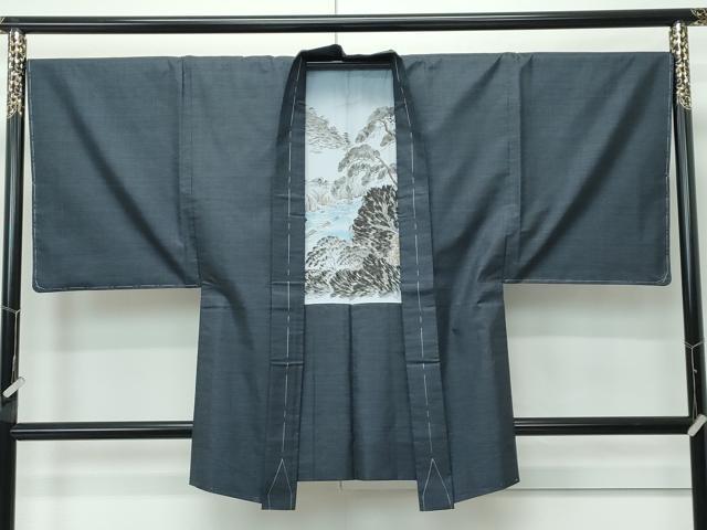 平和屋着物●極上 男性 本場大島紬 アンサンブル 長襦袢セット 100亀甲 総詰め ひろしま織物謹製 証紙付き 逸品 未使用 CZAA5513s6