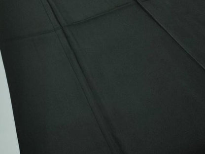 平和屋着物●極上　男性　黒紋付・長羽織セット　羽裏：東海道五十三次　そごう扱い　逸品　CZAA5516s6