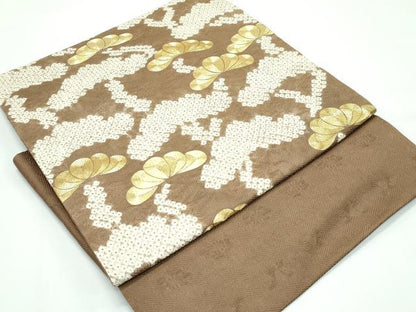 平和屋着物●極上　つけ帯　駒刺繍　絞り　松　逸品　未使用　CZAA5535s6