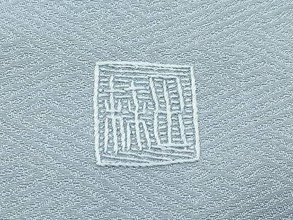 平和屋着物●極上　訪問着　総刺繍　蘇州刺繍　中国三大刺繍　相良刺繍　橘　七宝花文　銀糸　豆がら茶色地　逸品　未使用　CZAA5539s6