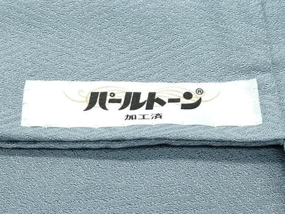 平和屋着物●極上　訪問着　総刺繍　蘇州刺繍　中国三大刺繍　相良刺繍　橘　七宝花文　銀糸　豆がら茶色地　逸品　未使用　CZAA5539s6