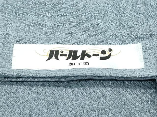 平和屋着物●極上　訪問着　総刺繍　蘇州刺繍　中国三大刺繍　相良刺繍　橘　七宝花文　銀糸　豆がら茶色地　逸品　未使用　CZAA5539s6