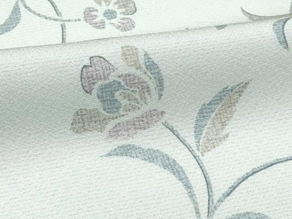 平和屋着物●極上　小紋　草花文　灰黄緑色地　逸品　未使用　CZAA5545s6