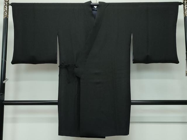 平和屋着物∞極上　道中着　ロング丈　リバーシブル　花唐草地紋　暈し染め　裏：黒　逸品　CZAA5563s6