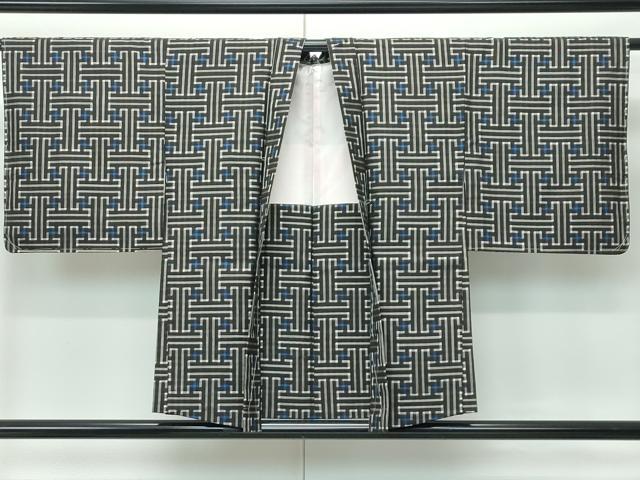 平和屋着物●希少　本場大島紬　龍郷絣　秋名バラ　アンサンブル　逸品　未使用　CZAA5573s6
