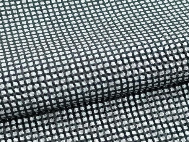 平和屋着物●極上　江戸小紋　角通し　黒地　逸品　未使用　CZAA5584s6