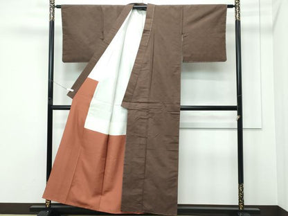 平和屋着物●極上　東郷織物　永江明夫　手織　160亀甲　綿薩摩　松皮菱　加納別誂　証紙付き　木綿　逸品　CZAA5595s6