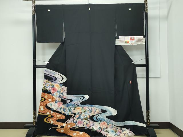 平和屋着物●極上　本加賀友禅作家　寺西光方　黒留袖　流水草花文　証紙付き　逸品　CZAA5599s6 加賀友禅 着物 女性着物 | 通販・人気ランキング - 価格.com