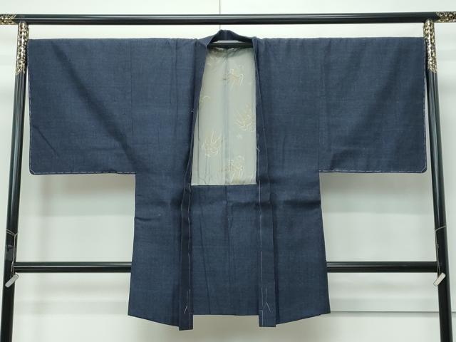 平和屋着物●極上　男性　本場結城紬　重要無形文化財　アンサンブル　奥順　杢　証紙・反端付き　逸品　未使用　CZAA5602s6