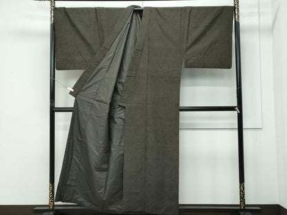 平和屋着物●極上　男性　紬　アンサンブル　霞文　逸品　CZAA5606s6