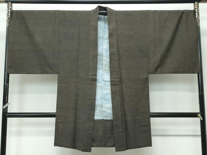 平和屋着物●極上　男性　紬　アンサンブル　霞文　逸品　CZAA5606s6