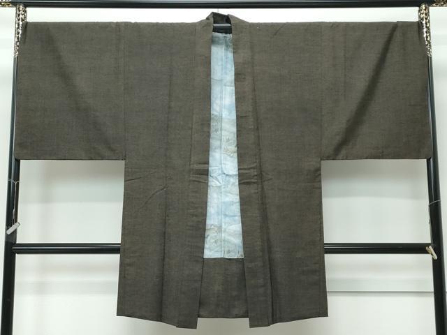 平和屋着物●極上　男性　紬　アンサンブル　霞文　逸品　CZAA5606s6