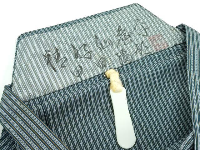 平和屋着物●極上　男性　人間国宝　甲田綏郎　精好仙台平　行灯袴　縞　逸品　CZAA5610s6
