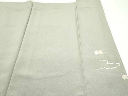 平和屋本店●極上　訪問着　駒刺繍　流水草花丸文　暈し染め　金彩　逸品　CZAA5611s6
