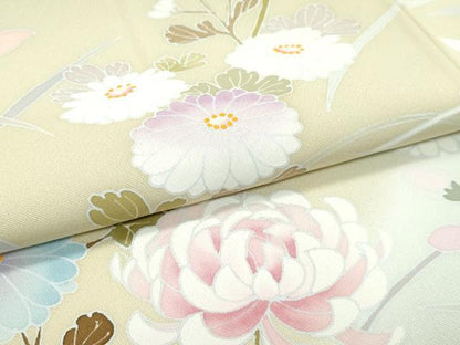 平和屋本店●極上　訪問着　草花文　暈し染め　金彩　逸品　CZAA5619s6