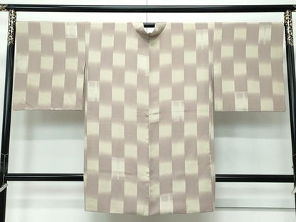 平和屋着物∞極上　羽織　市松文様　暈し染め　逸品　CZAA5626s6