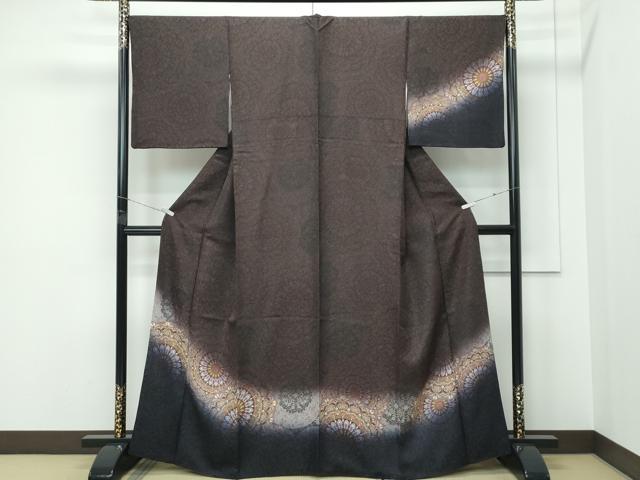 平和屋着物●極上　訪問着　正倉院花文　暈し染め　銀通し地　逸品　CZAA5632s6