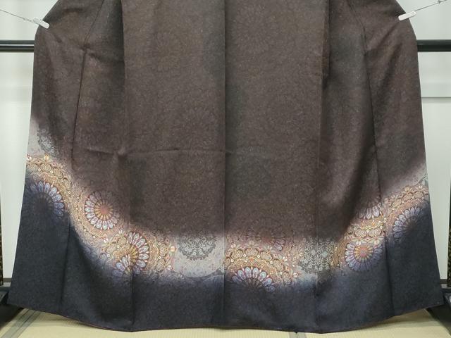 平和屋着物●極上　訪問着　正倉院花文　暈し染め　銀通し地　逸品　CZAA5632s6
