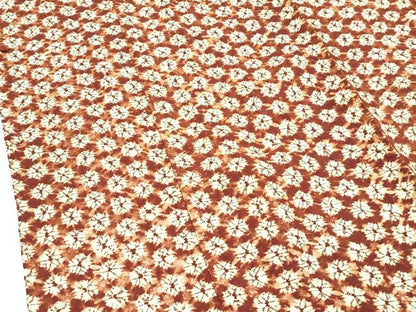 平和屋着物∞極上　岩手の匠　草紫堂　南部絞り　茜染　紬地　道行コート　逸品　CZAA5635s6