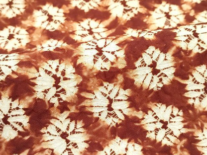 平和屋着物∞極上　岩手の匠　草紫堂　南部絞り　茜染　紬地　道行コート　逸品　CZAA5635s6