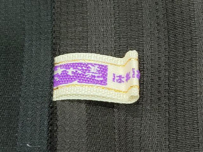 平和屋着物∞極上　長羽織　総刺繍　舞花文　暈し染め　黒地　金糸　さが美扱い　逸品　CZAA5637s6