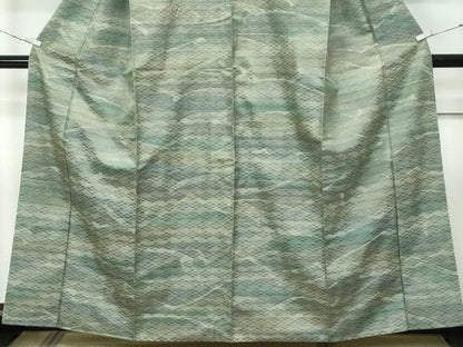 平和屋着物●極上　菅原工房　菅原結作　漢方染紬　立波文　やまと金ラベル　逸品　CZAA5651s6