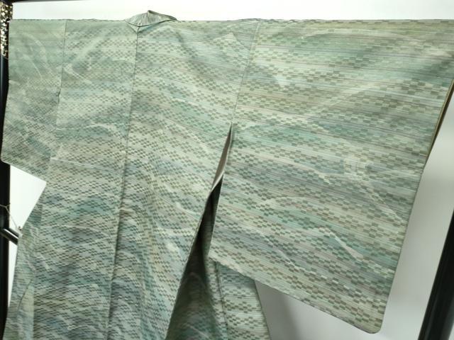 平和屋着物●極上　菅原工房　菅原結作　漢方染紬　立波文　やまと金ラベル　逸品　CZAA5651s6
