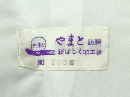 平和屋着物▽極上 十日町 名門青柳謹製 櫛引織 赤城紬 草木染 訪問着 単衣 丸文 藍媚茶色地 やまと誂製 証紙付き 逸品 未使用 CZAA5652s6