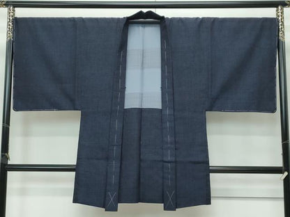 平和屋着物●極上　男性　本場結城紬　重要無形文化財　アンサンブル　杢　逸品　未使用　CZAA5662s6