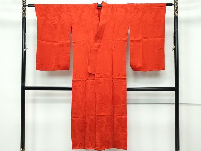 平和屋本店●極上　アンティーク　大正ロマン　長襦袢　袷　草花地紋　逸品　CZAA5667s6