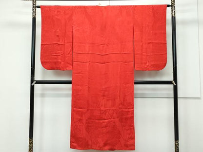 平和屋本店●極上　アンティーク　大正ロマン　長襦袢　袷　花籠地紋　逸品　CZAA5669s6