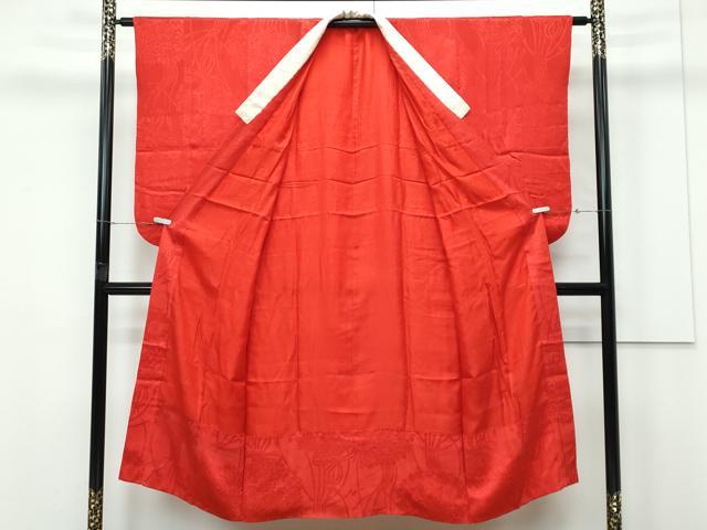 平和屋本店●極上　アンティーク　大正ロマン　長襦袢　袷　花籠地紋　逸品　CZAA5669s6