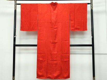 平和屋本店●極上　アンティーク　大正ロマン　長襦袢　袷　花籠地紋　逸品　CZAA5680s6