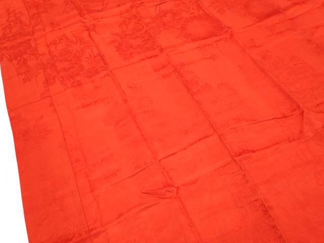 平和屋本店●極上　アンティーク　大正ロマン　長襦袢　袷　草花地紋　半衿刺繍　逸品　CZAA5681s6