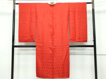 平和屋本店●極上　アンティーク　大正ロマン　長襦袢　袷　立涌花地紋　逸品　CZAA5686s6