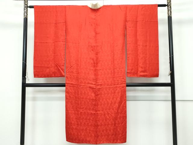 平和屋本店●極上　アンティーク　大正ロマン　長襦袢　袷　立涌花地紋　逸品　CZAA5686s6