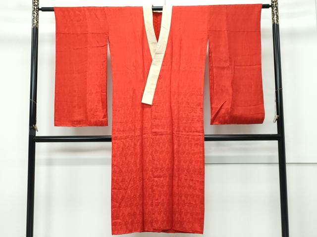 平和屋本店●極上　アンティーク　大正ロマン　長襦袢　袷　立涌花地紋　逸品　CZAA5686s6