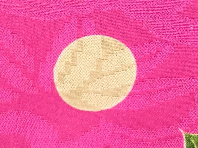 平和屋本店[]極上　アンティーク　大正ロマン　お宮参り　女の子　祝着　産着　初着　のしめ　宝尽し草花文　ルビー色地　逸品　CZAA5695s6