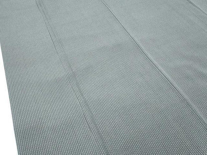 平和屋本店●極上　人間国宝　小宮康孝　江戸小紋　宇治川　黒橡色地　柄：灰青色　逸品　CZAA5703