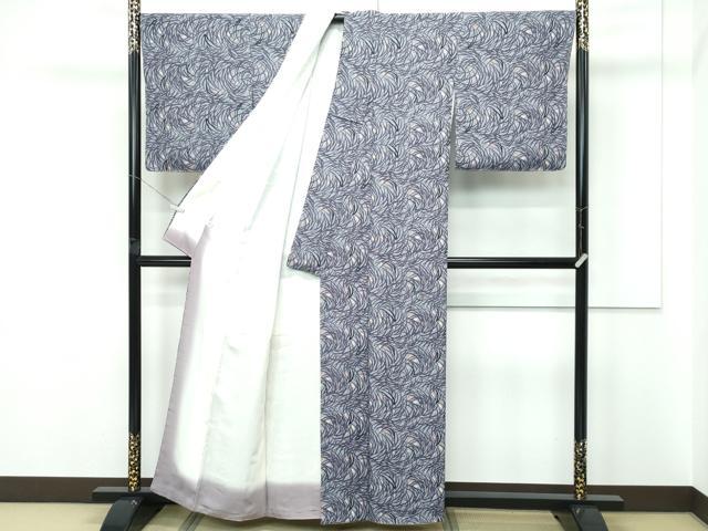 平和屋本店●極上　本場琉球紅型　平野晋二郎　小紋　芒文様　逸品　未使用　CZAA5706s6