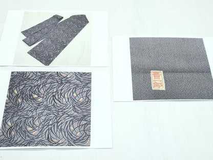 平和屋本店●極上　本場琉球紅型　平野晋二郎　小紋　芒文様　逸品　未使用　CZAA5706s6