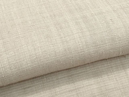 平和屋本店＊希少　夏物　本場夏結城　野村半平作　奥順　色無地　白茶色　証紙・反端付き　逸品　CZAA5707s6