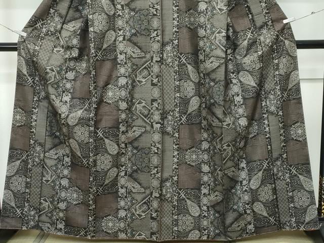 平和屋本店●極上　本場大島紬　12マルキ　正倉院文　ほていや扱い　逸品　CZAA5721s6