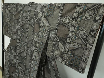 平和屋本店●極上　本場大島紬　12マルキ　正倉院文　ほていや扱い　逸品　CZAA5721s6