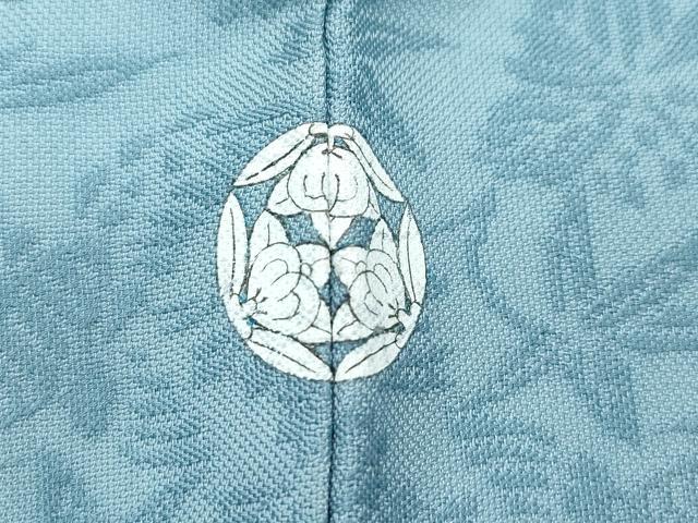平和屋着物●極上　紋屋井関　御寮織　お召　秘色　桐竹鳳凰文　逸品　未使用　CZAA5722s6