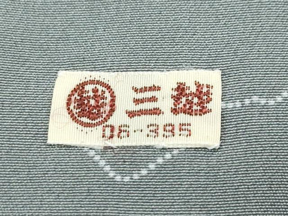 平和屋本店●極上　人間国宝　小宮康孝　江戸小紋　扇面　さすまた　利休鼠色地　三越扱い　逸品　未使用　CZAA5735s6