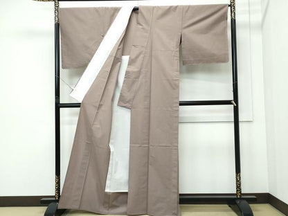 平和屋本店▽極上　綿薩摩　東郷織物謹製　手織　實篤　永江明夫　単衣　さつま絣　みじん格子　証紙付き　綿　逸品　未使用　CZAA5741s6