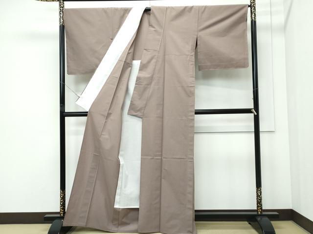 平和屋本店▽極上　綿薩摩　東郷織物謹製　手織　實篤　永江明夫　単衣　さつま絣　みじん格子　証紙付き　綿　逸品　未使用　CZAA5741s6